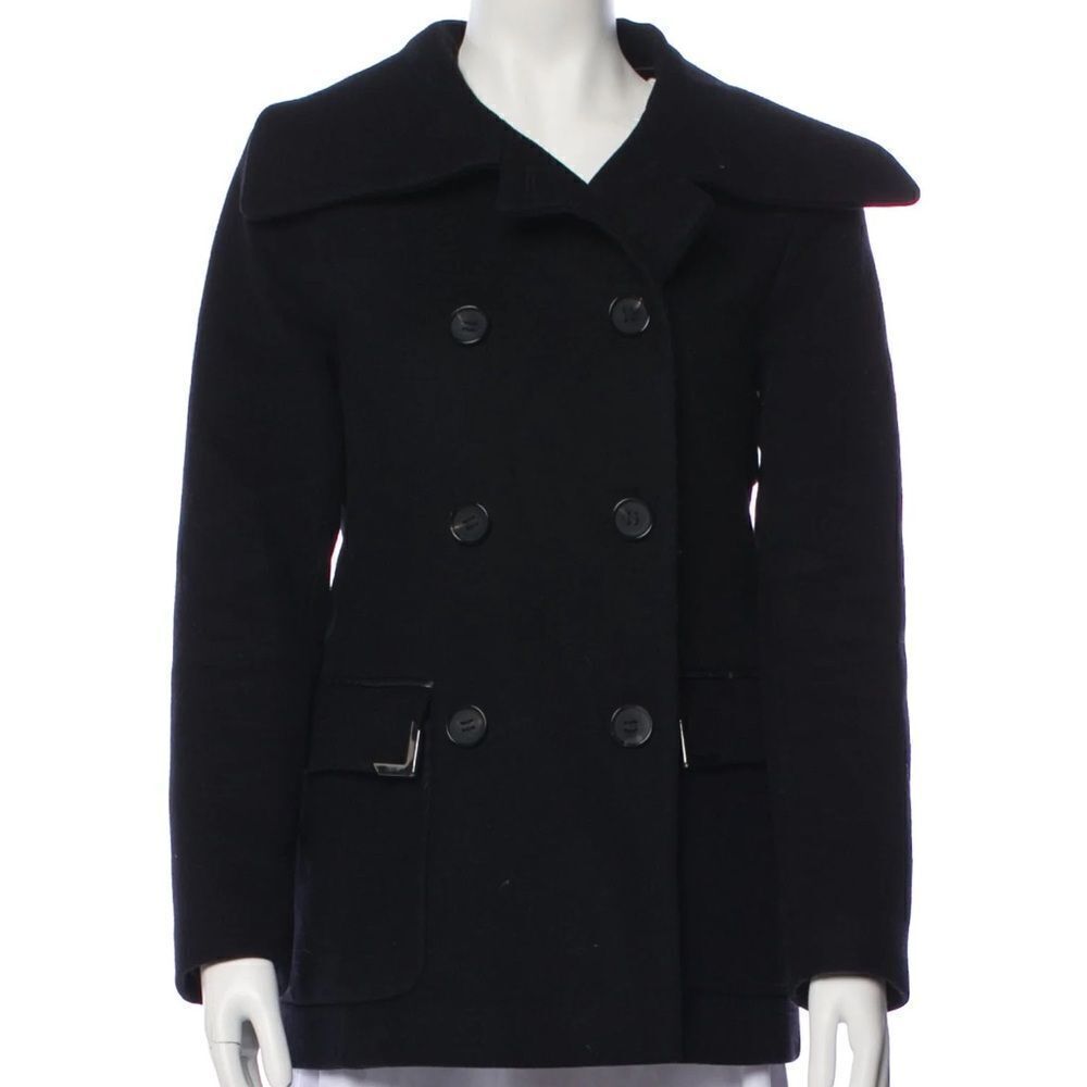 Mackage Women's Black Double-Breasted Peacoat